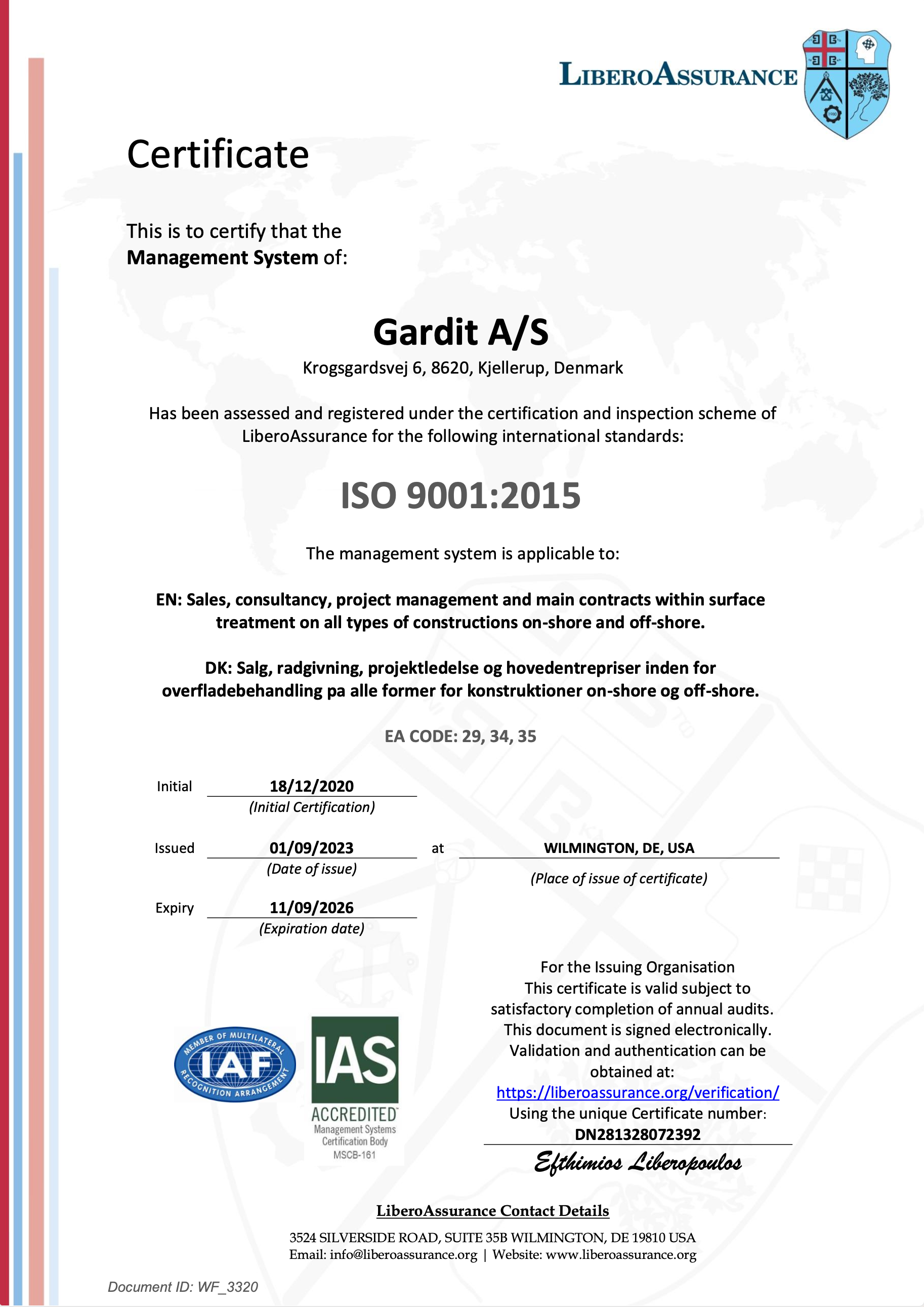 Gardit ISO 9001:2015